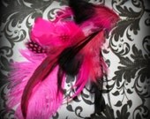 Feather Hair Clip - Pretty in Pink