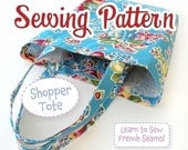 PDF SEWING PATTERN - Shopper Tote - Instant Download