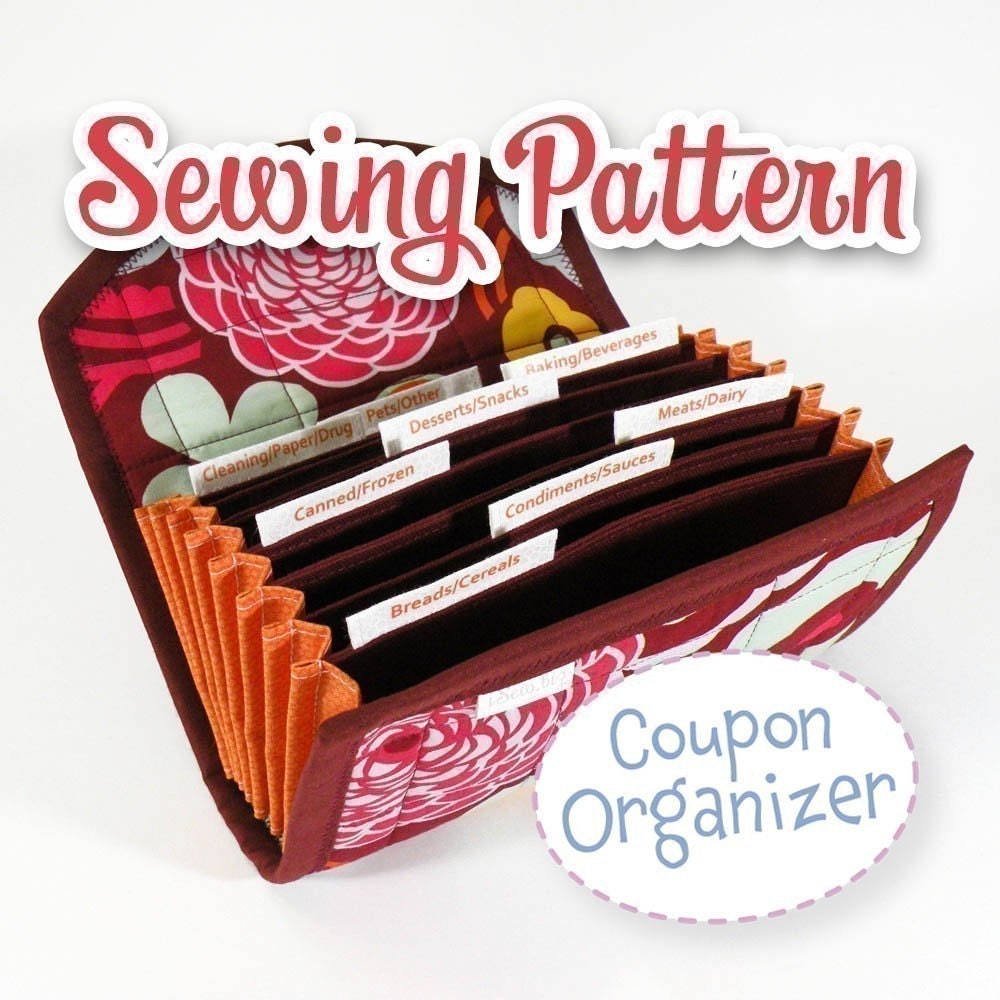 PDF SEWING PATTERN - Coupon / Expense Organizer - Instant Download