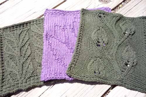 Floral Bath Set - KNITTING PATTERNS - PDF File - not a finished item
