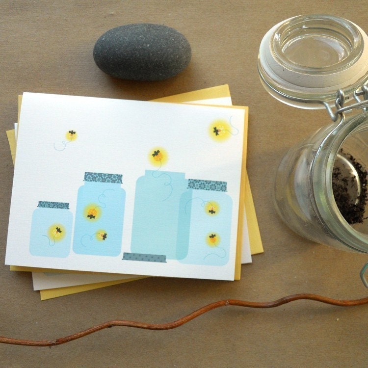 Catching fireflies-Set of 4