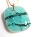 Copper Stripes. A fused glass pendant necklace. 94.