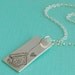 HOME is where the HEART is ... illustration by BOYGIRLPARTY, fine silver necklace