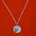 TINY OWL necklace, nickel free White Bronze, handcrafted by Chocolate and Steel
