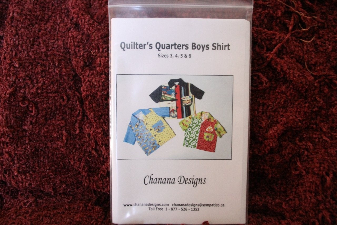 Chanana Designs Sewing Pattern - Boys Shirt