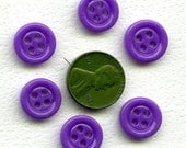 Set of 6 Cobalt BLUE Vintage Antique China Buttons From Paris 1/2 inch size MORE AVAlLABLE