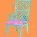 CHINOISERIE CHAIR ON COLOR STEROIDS