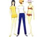 1960's McCall's 8778 Sewing Pattern Rompers Blouse Hip Rider Pants Bathing Suit Size 14 Bust 34 Uncut