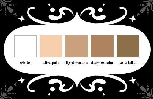 fabulous FOREST SYMPHONY tattoo thigh-high nylons Light Mocha