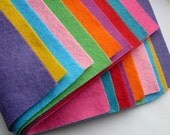 Bright Mix, 10 felt squares
