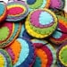 CUSTOM Abstract Felt Mobile, rainbow, geometric, circles