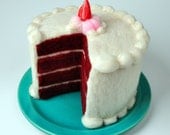 Felted Cake . Red Velvet