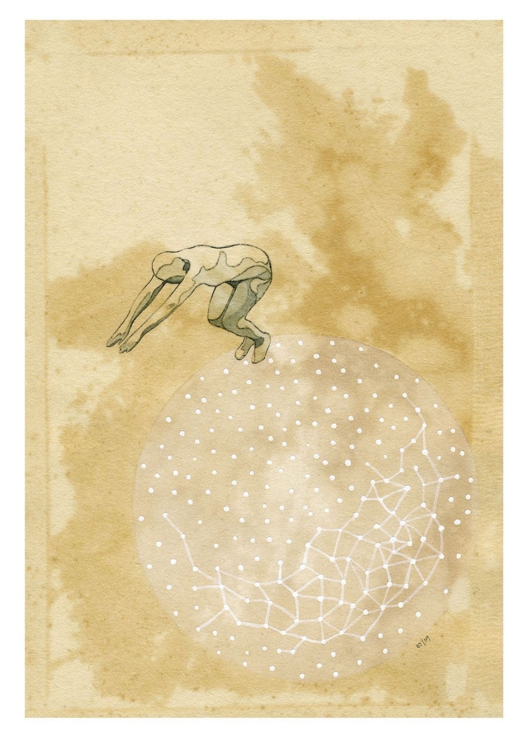 i'll be a ghost one day too (mini print)