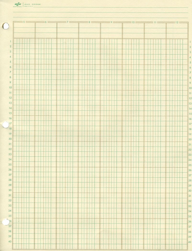 The Best Printable Ledger Paper Tristan Website