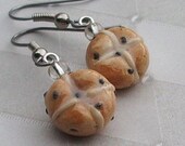 Easter Hot Cross Bun Earrings