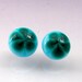 Glass Cabochon earring set -- Her Irish Eyes are Smiling