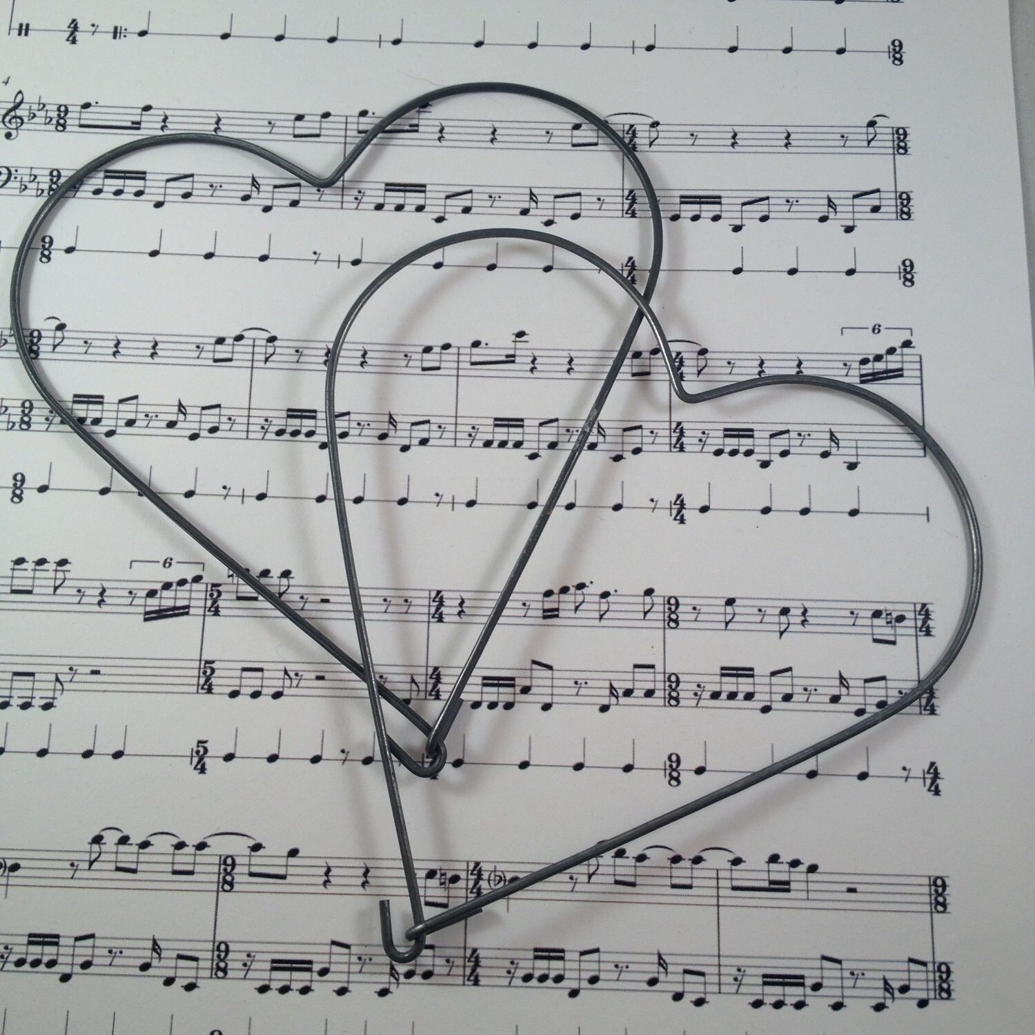 Metal Wire Heart Shaped Form possibly for Wreath by maybe on Etsy