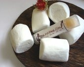 Marshmallow Lip Balm 0.15 oz - Made with  Wax, Rose Hip Seed Oil, Evening Primrose oil,  Shea Butter, Stevia, Flavor