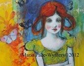 Butterflies and Dragons Postcard by Maria Pace-Wynters