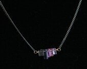 Pink and Gray Tourmaline Necklace