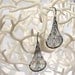 Black Dichotomous Earrings - stainless steel earrings, leaf jewelry, organic intricate