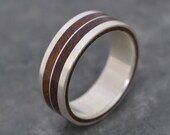 Lados-Linea Nacascolo Ring - wood ring with recycled sterling silver
