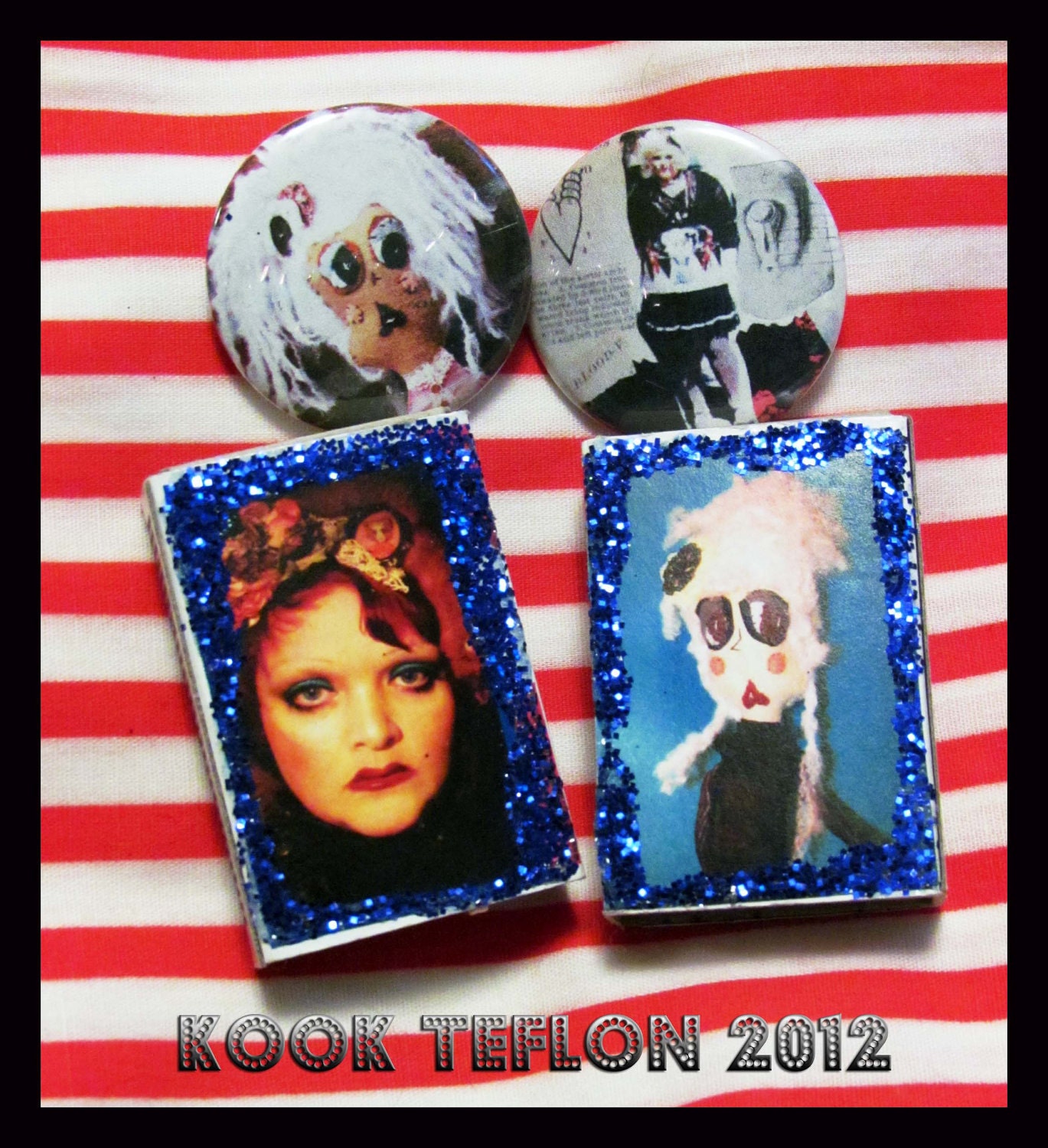 Kook treat pack altar matches and buttons feminista