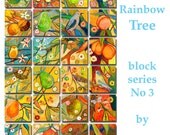 Wish Upon a Rainbow Tree - CHOOSE 2 -  5.5 x 5.5 Fine Art Prints on Paper by Jenlo