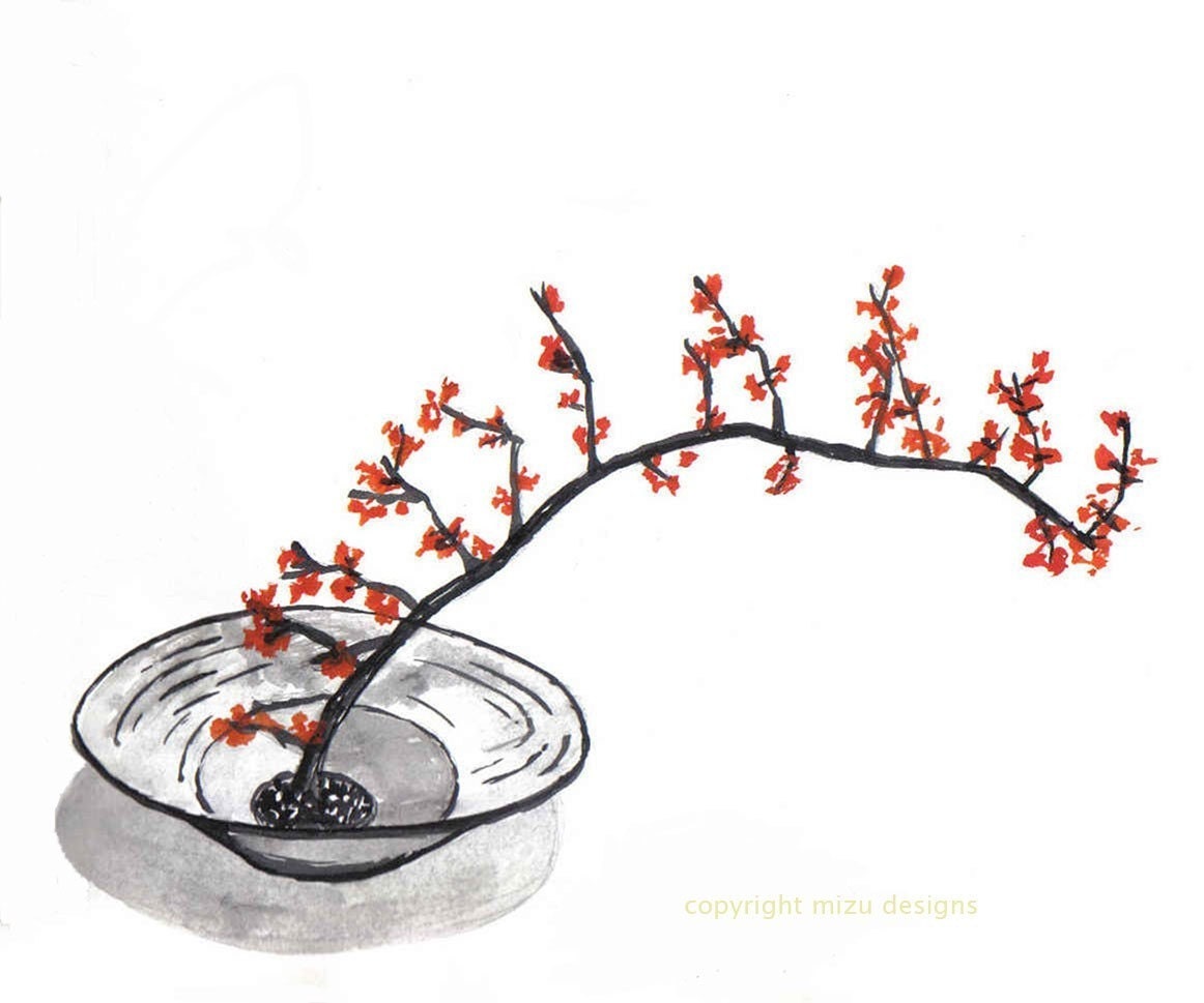 ikebana (original giclee art print)