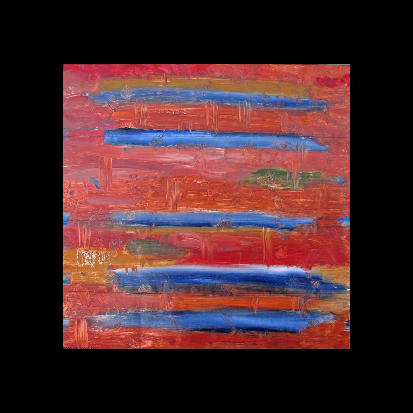 Original Art 24 x 24 Was 275 Now 198 Abstract Fine Art Copper Painting Modern Contemporary Karina Keri-Matuszak
