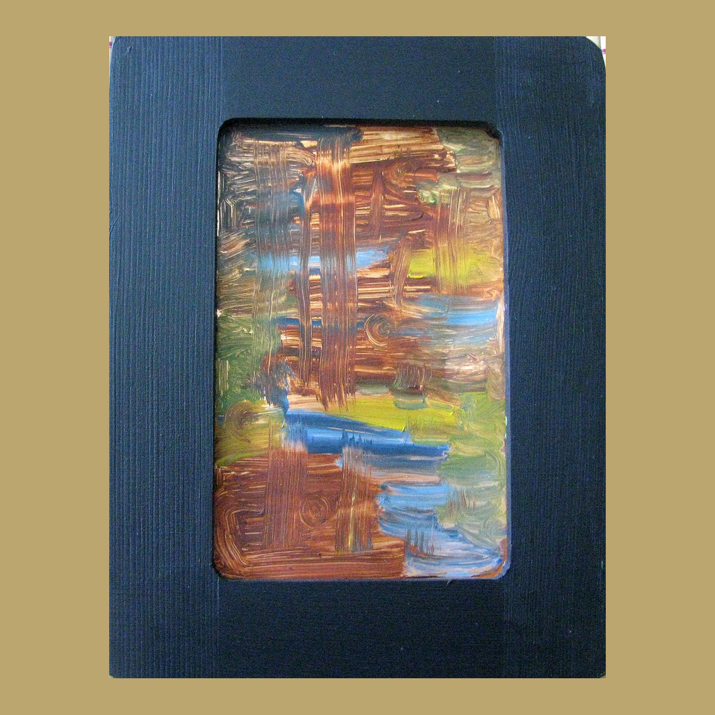 Copper Art for Sale, Miniature, Tabletop, Original, Painting, Metal, Karina Keri-Matuszak