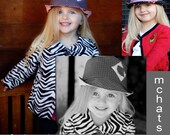 Fedora style hat pattern easy to sew PDF pattern oval brim not your usual bucket hat