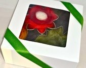 Flower Brooch Needle Felting Kit, Make your own, Flower Cookie Cutters, Boxed, Wedding, Easter, Mother's Day gift