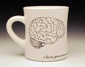 zombies love brains large diner mug
