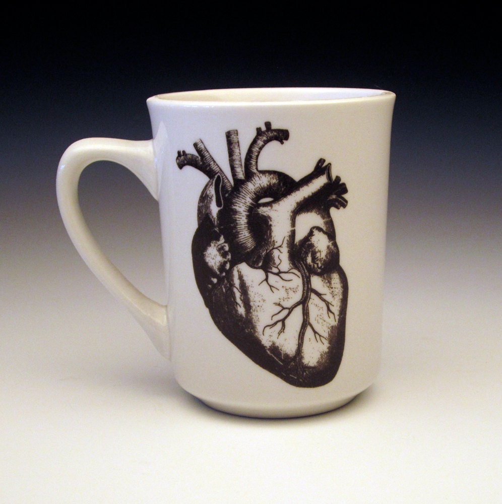 anatomical heart classic mug