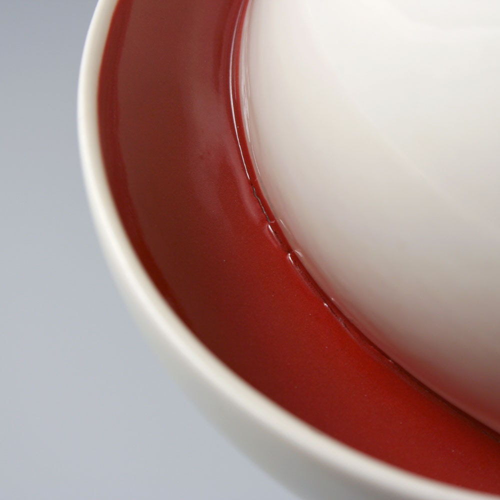 DISCOUNTED Egg Chair Vessel with Red Interior- second