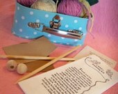 SALE 2 kits for 1 price Knitting Needle Starter Kit that teaches knitting with rhymes perfect for ages 5 to 100