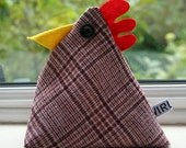 Perry the cheeky chicken doorstop