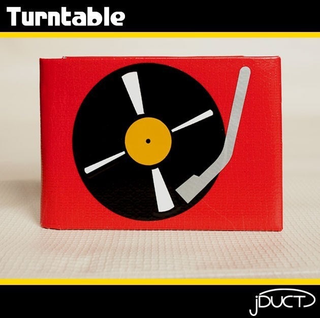 Turntable Duct Tape Wallet - by jDUCT - jDUCT