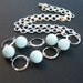 Chunky Beaded Necklace - AQUATIC BLISS - Costume jewelry by Sparklingtwi on Etsy