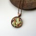 Colorful Diamonds - mini print necklace pendant and chain