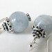ice blue celestite stone earrings
