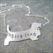 Sterling Silver Basset Hound Necklace - Live Long
