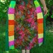 SALE - Tie-dye Tribal patchwork and forest green skirt