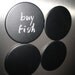 blackboard magnetic coasters set of four. stylish and practical. store them on your fridge.