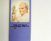 1  Pope John Paul II  8-1\/2 inches x 2-1\/2 inches Laminated
