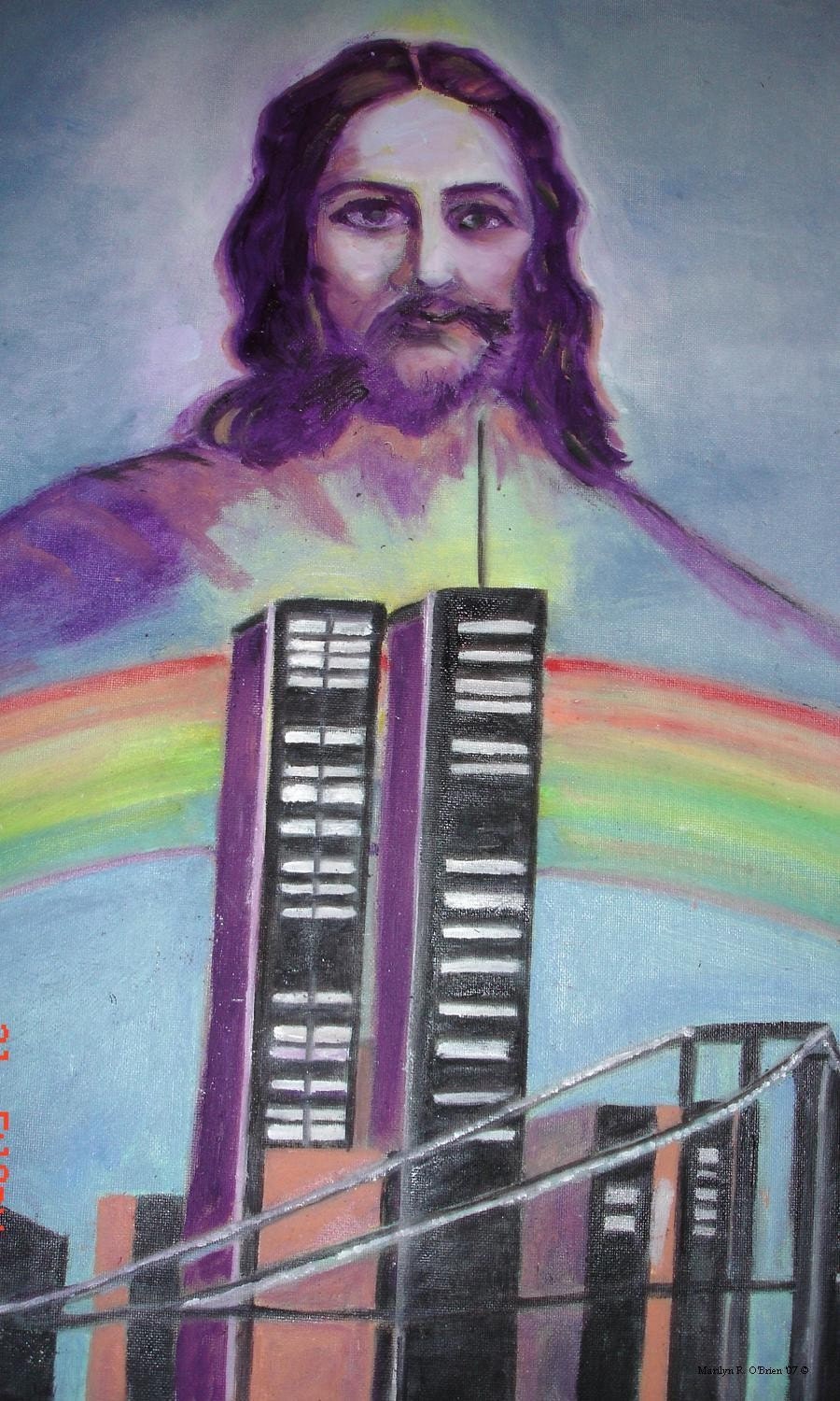 1 - Jesus and 9/11 Note Card With Envelope Included (5x3)
