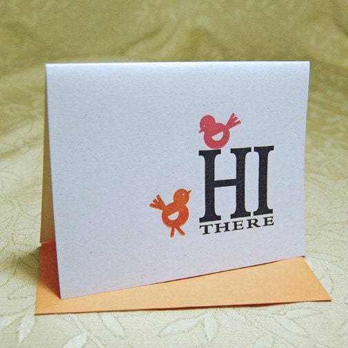 Hi There Letterpress Notes
