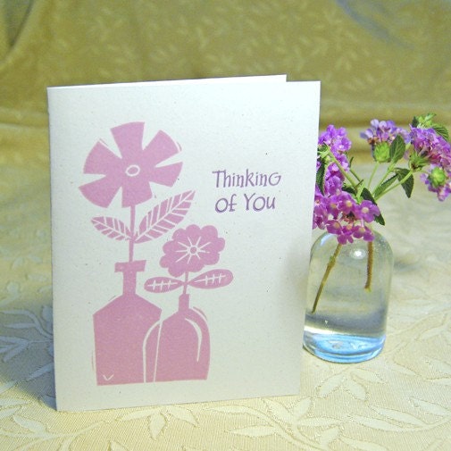 Thinking of You Letterpress Card