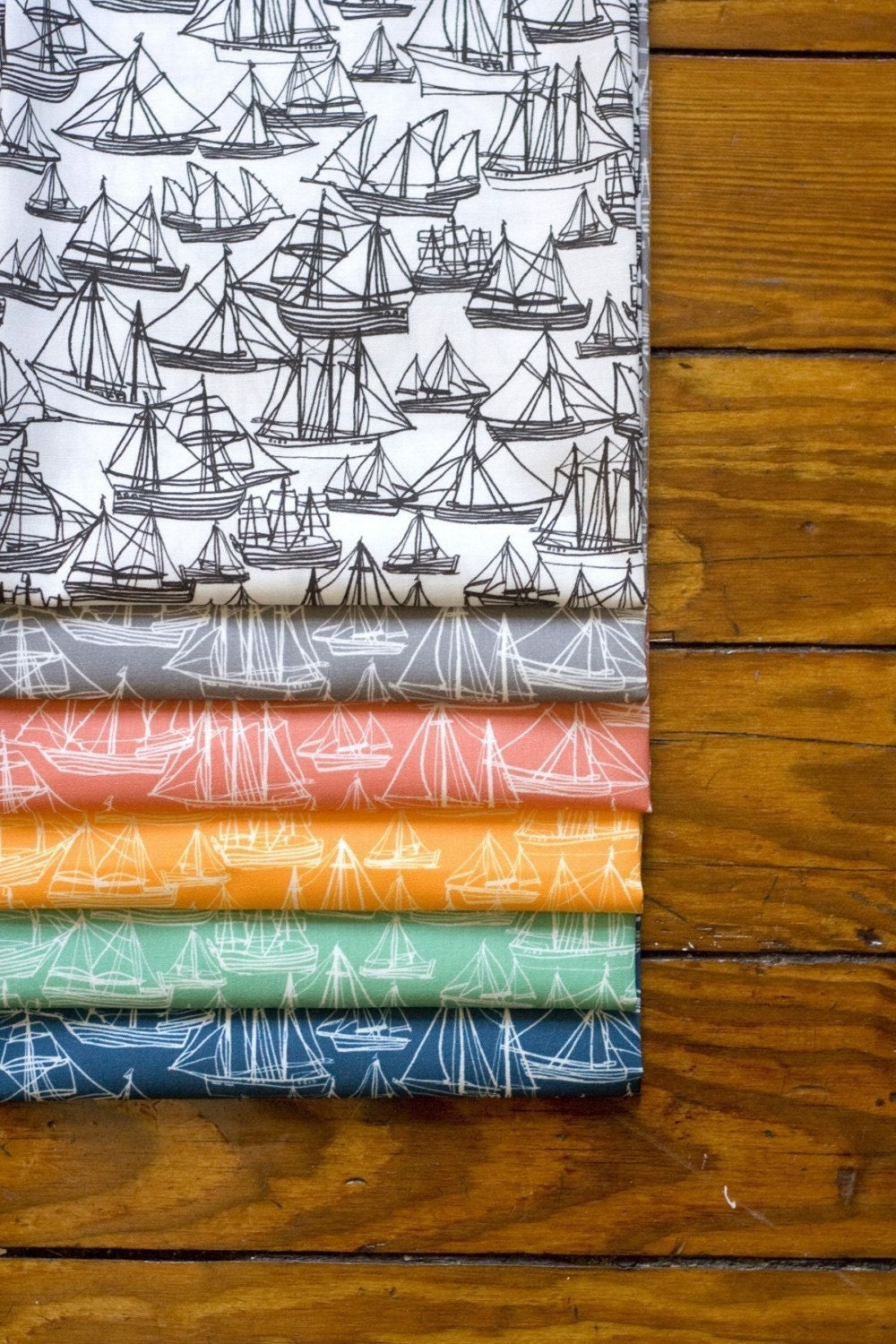 Boat Fabric Fat Sixths- One Yard, All Six Colors